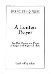 Lenten Prayer Two-Part choral sheet music cover